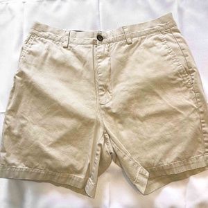 Flat Front Khaki Shorts Men's 32